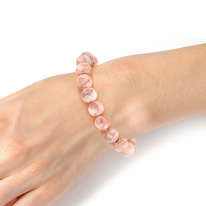 Light Pink Stone 10mm Bracelet