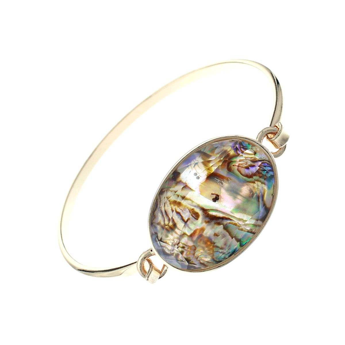 Opal Marbled Oval Bangle