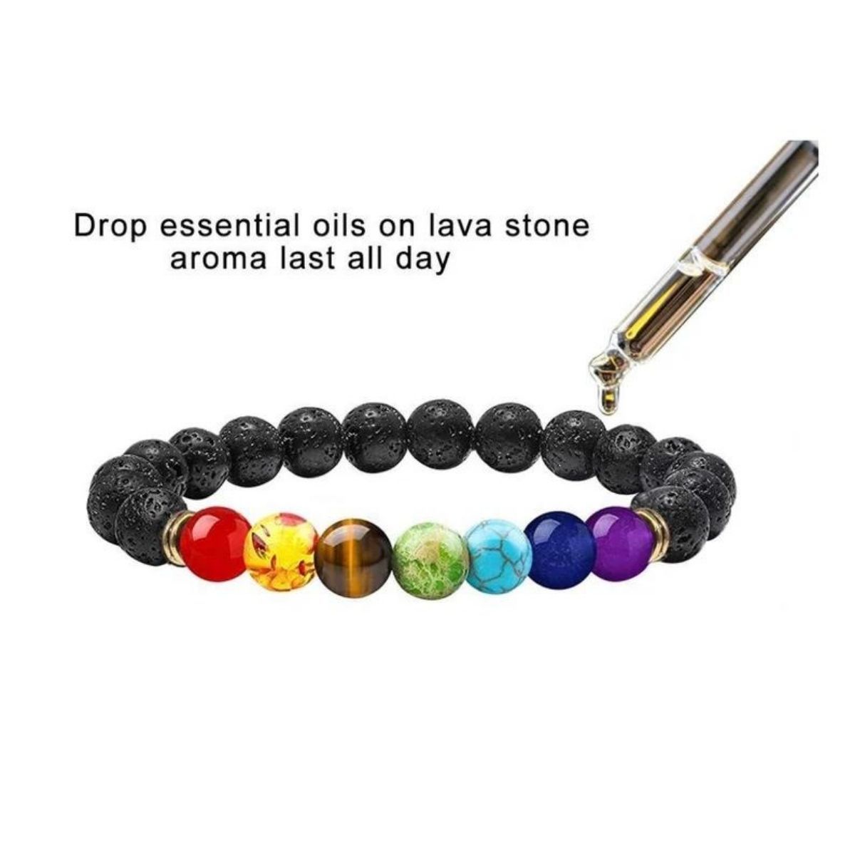 8mm Color Therapy Lava Bracelet