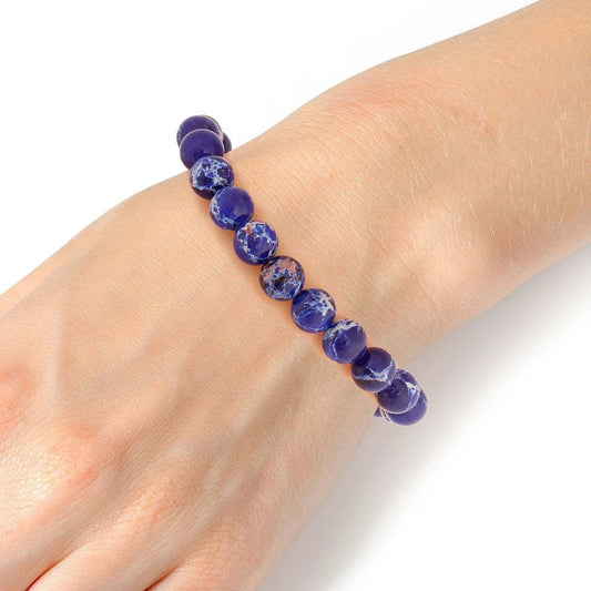 8mm Blue Therapy Bracelet