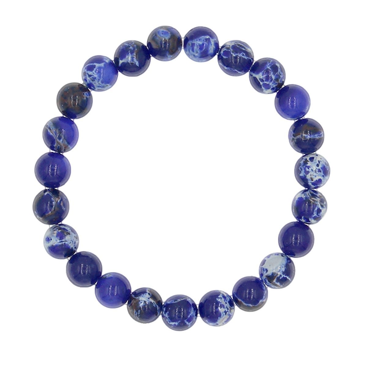 8mm Blue Therapy Bracelet