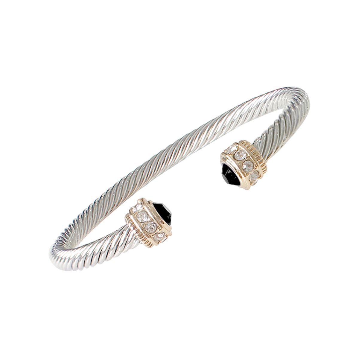 Black Rope Cable Bangle