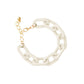 White Rubber Coated Chain Bracelet