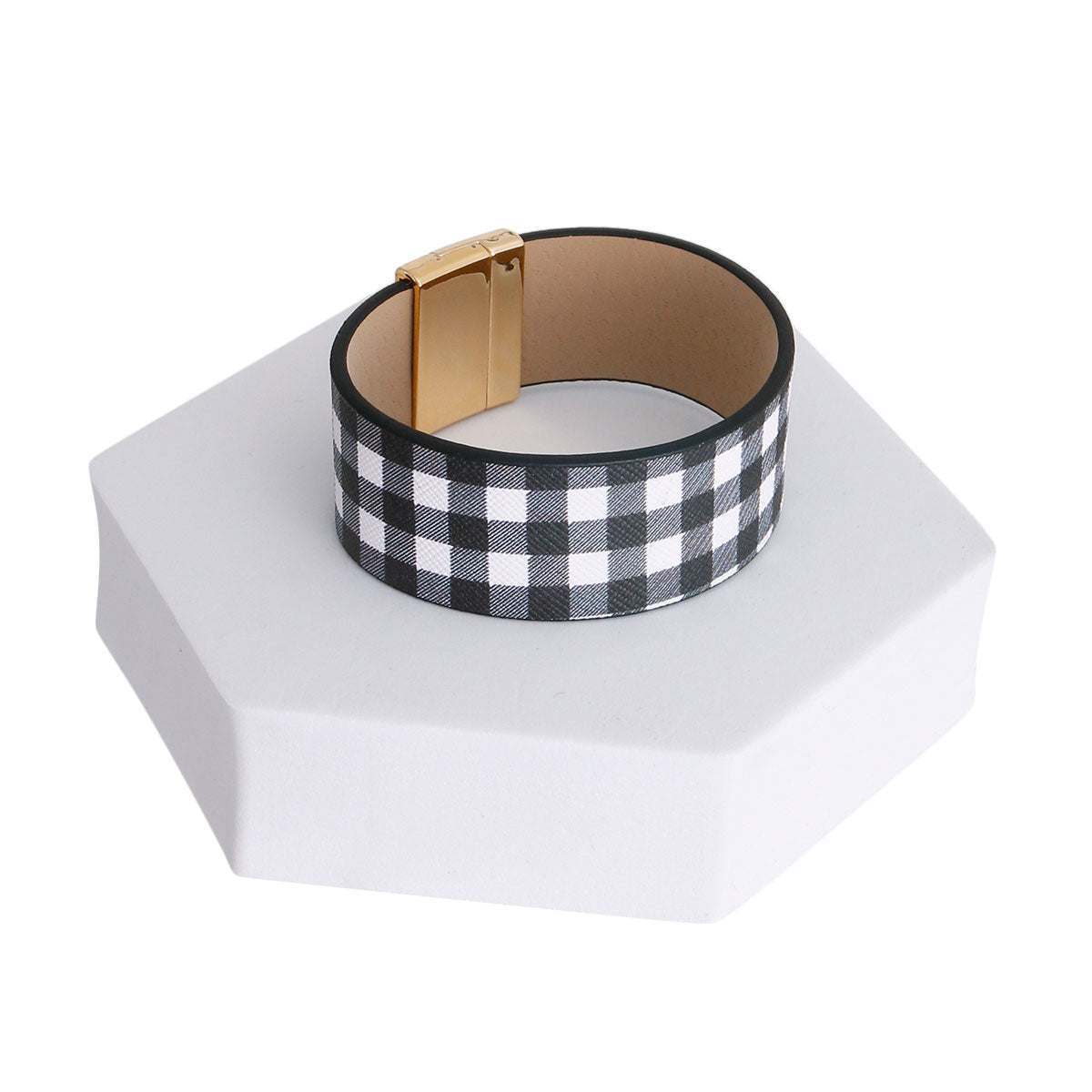 White Buffalo Plaid Bracelet