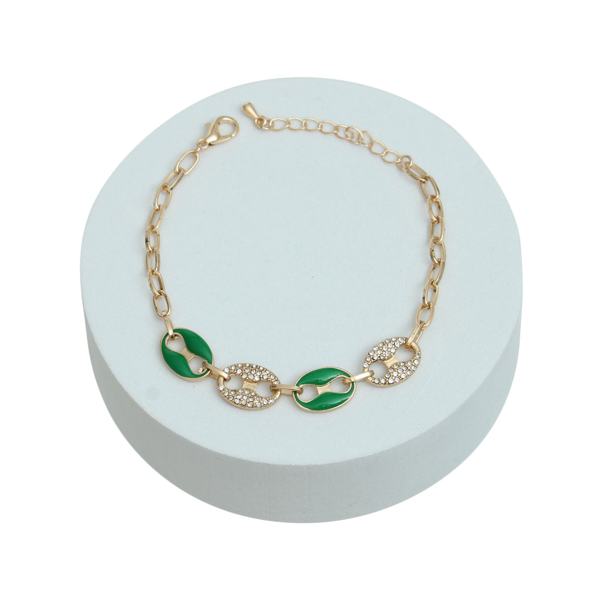 Green Gold Mariner Chain Bracelet