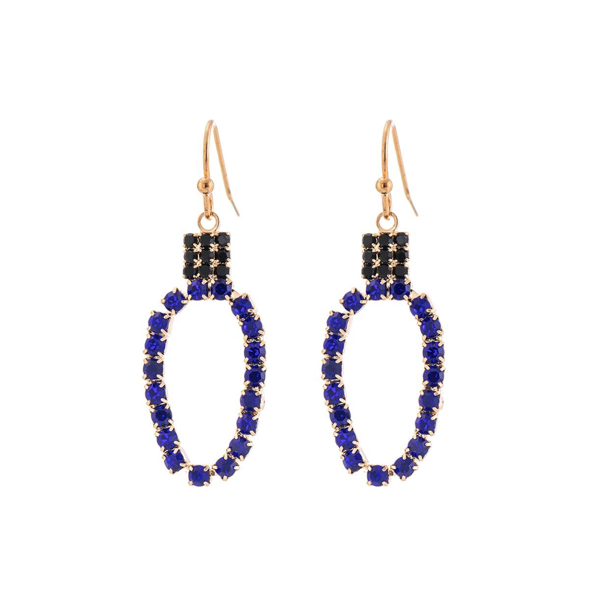 Blue Xmas Light Earrings