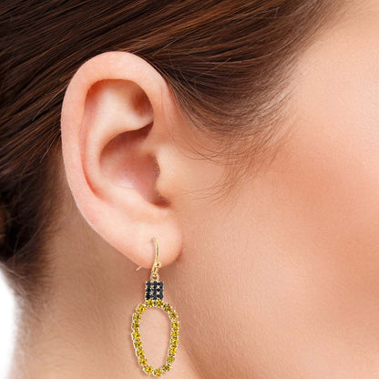 Yellow Xmas Light Earrings