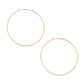 Gold 100mm Wire Hoops