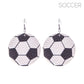 Soccer Vegan Leather Earrings