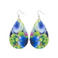 Assorted Floral Printed Teardrop Earrings