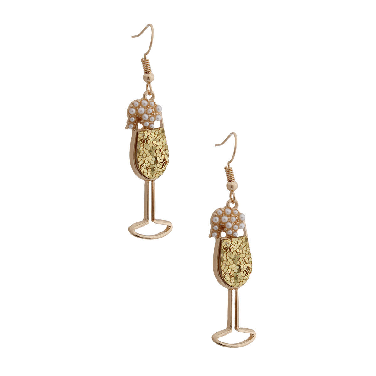 Gold Champaign Earrings