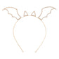 Gold Bat Ear Wings Headband
