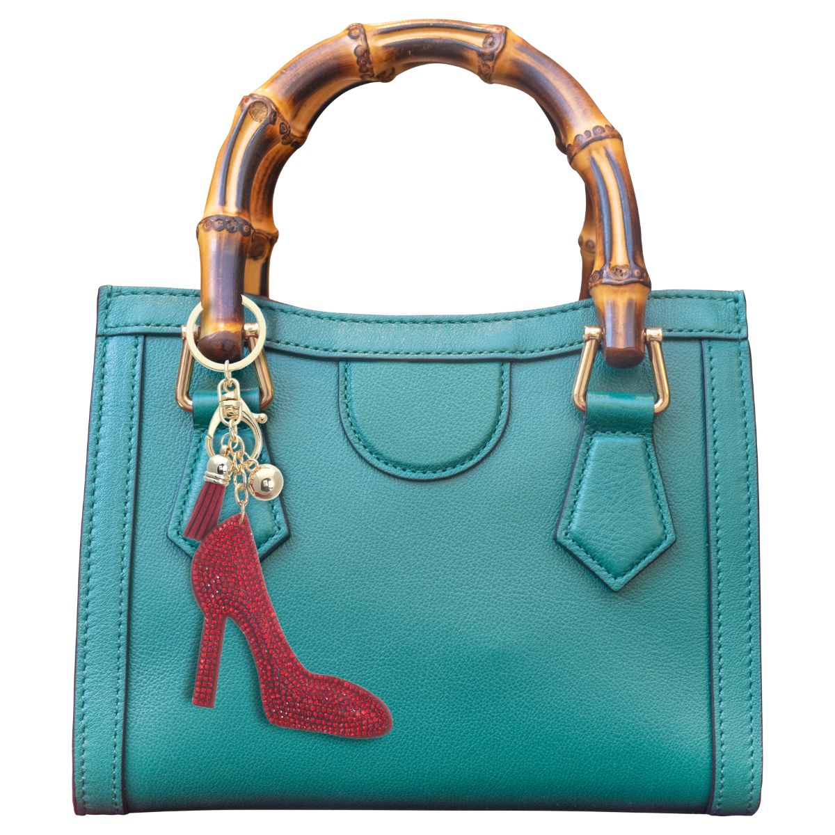 Red High Heel Keychain Bag Charm