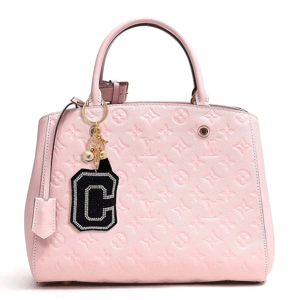 C Black Keychain Bag Charm