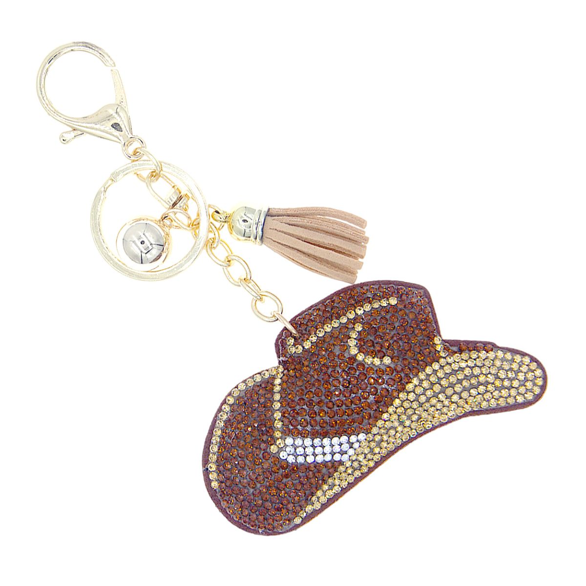 Cowboy Hat Keychain Bag Charm