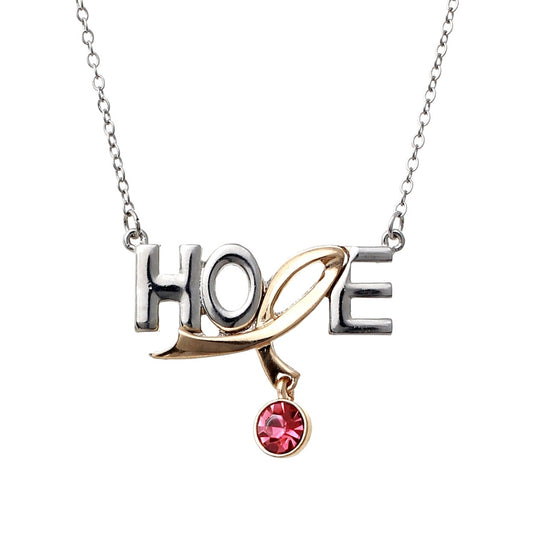 Silver Hope Dangle Necklace