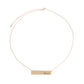 Gold Script Blessed Plate Necklace
