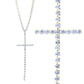 Gold Crystal Cross Pendant Necklace