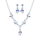 Silver Pearl Flower Bridal Set
