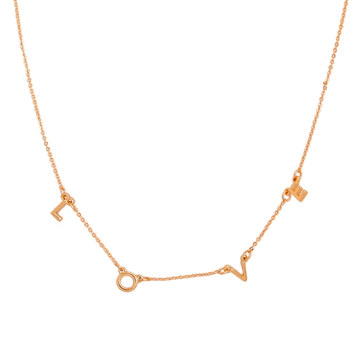 LOVE Station Gold Necklace