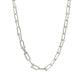 Silver Metal Gauge Link Necklace