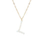 L Freshwater Pearl Initial Necklace