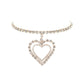 Gold Double Heart Choker