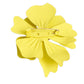 Yellow Coated Metal Flower Brooch
