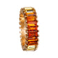 Size 7 Mixed Orange Eternity Ring