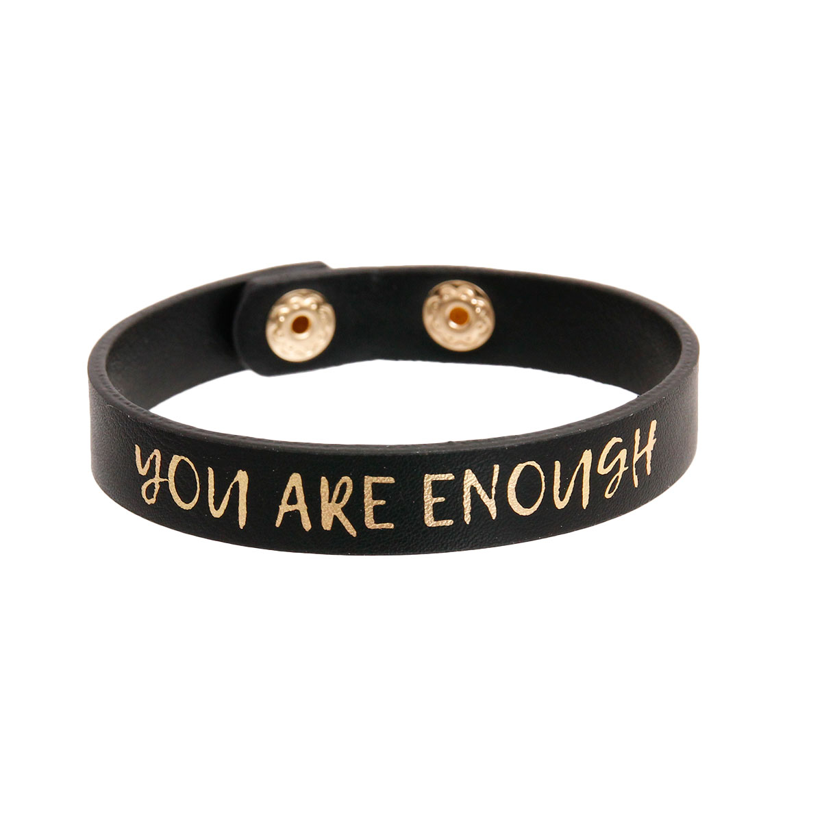 YOU ARE ENOUGH Black Bracelet