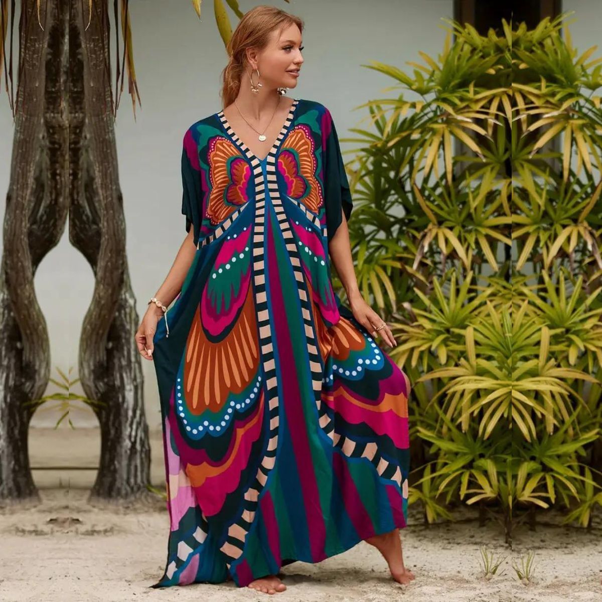 Butterfly Boho Cover Up Dress