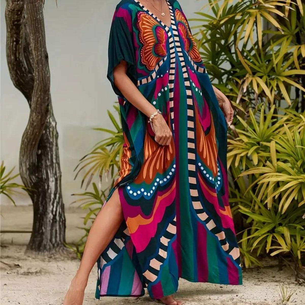 Butterfly Boho Cover Up Dress