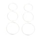 Silver Jumbo Hoop 3 Pcs Set