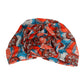 Orange Tribal Flower Knot Turban
