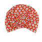 Orange MK Circle Twist Knot Turban