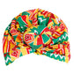 Yellow and Red Donut Knot Turban