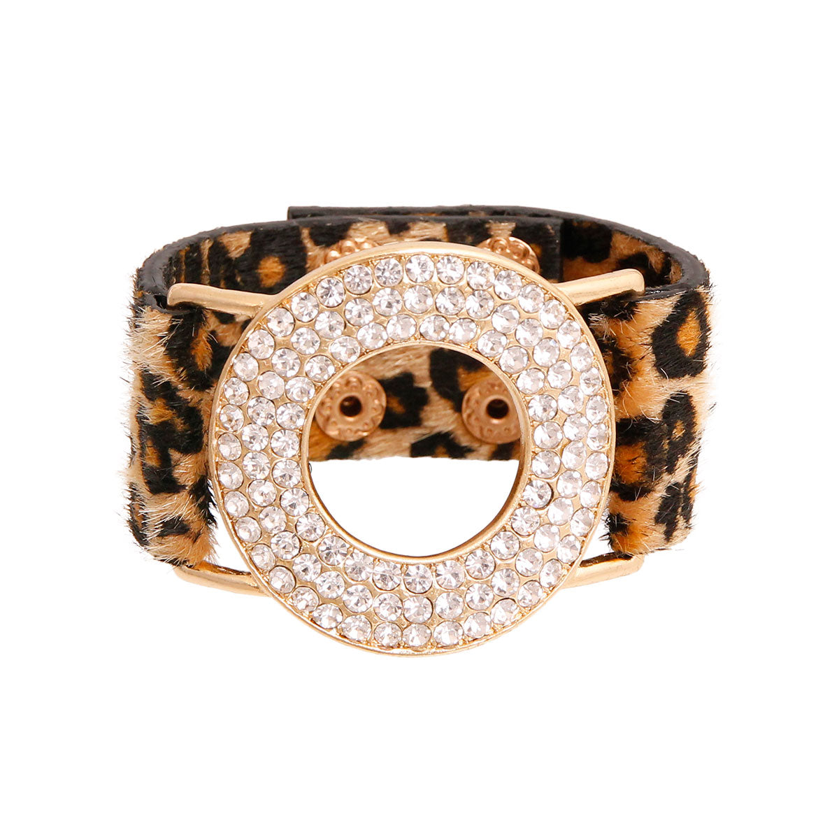 Leopard Fur Snap Bracelet