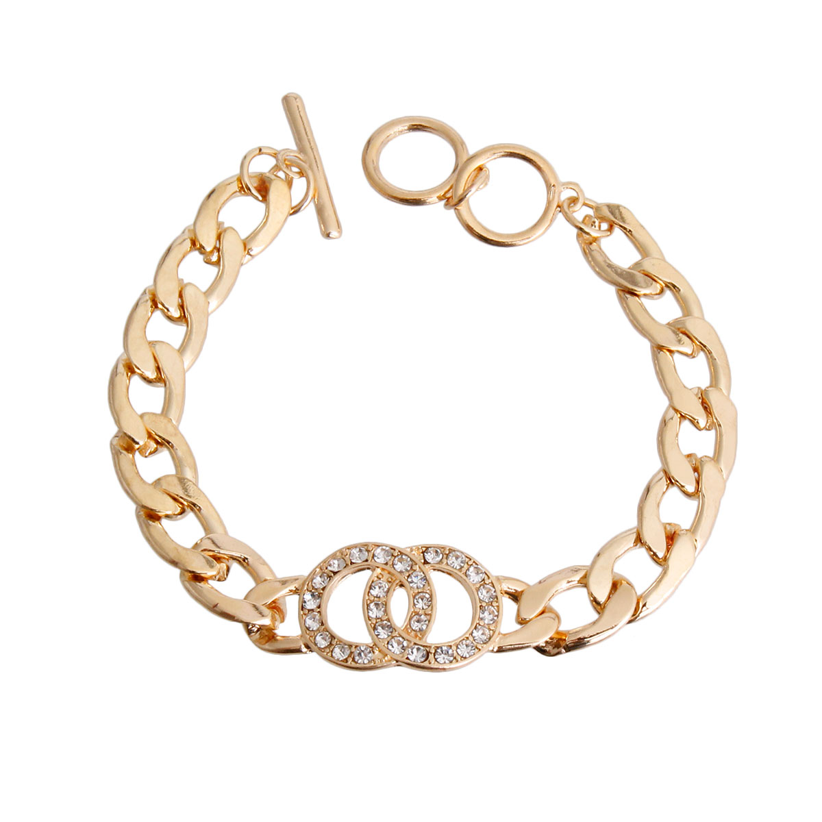 Gold Chain Designer Logo Bracelet