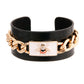 Black Designer Bee Chain Cuff
