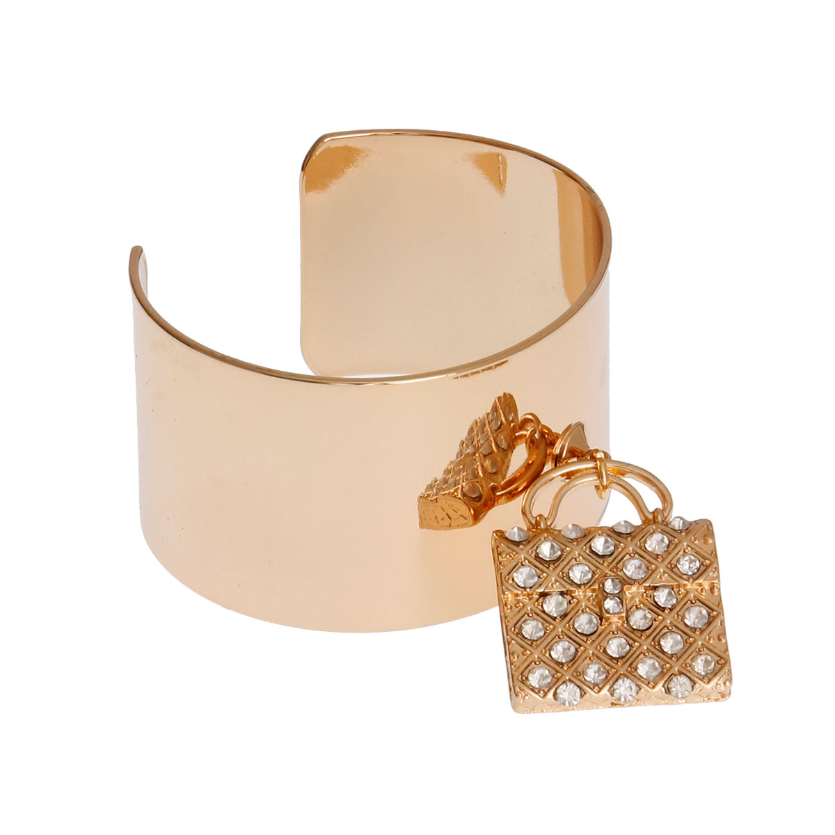 Gold Stone Handbag Cuff