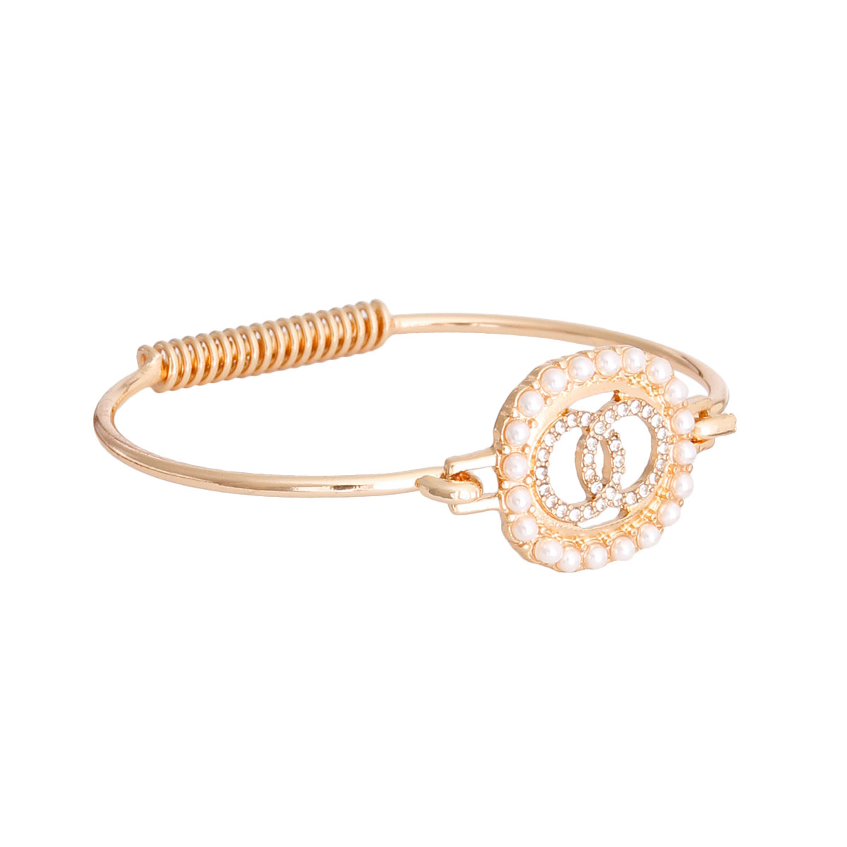 Gold Hook Designer Bangle