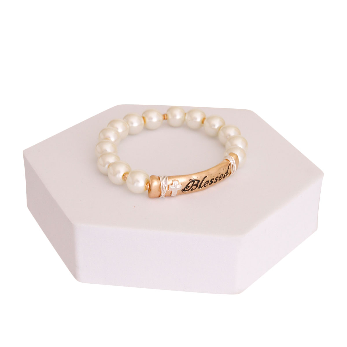 Blessed Cream Pearl Bracelet