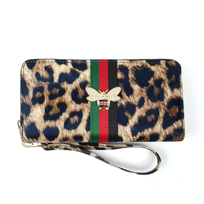 Designer Style Leopard Bee Wallet