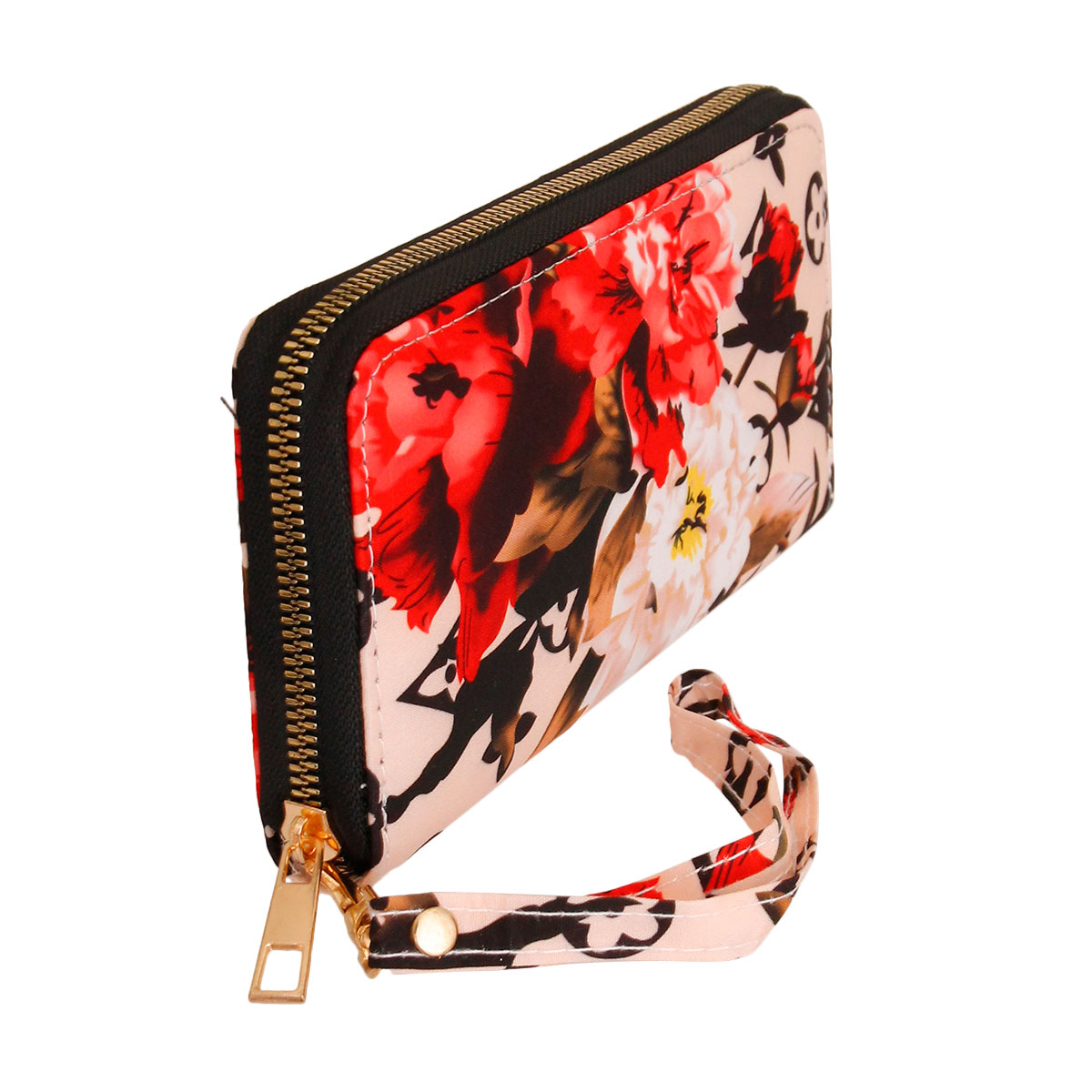 Peach LV Monogram Wallet