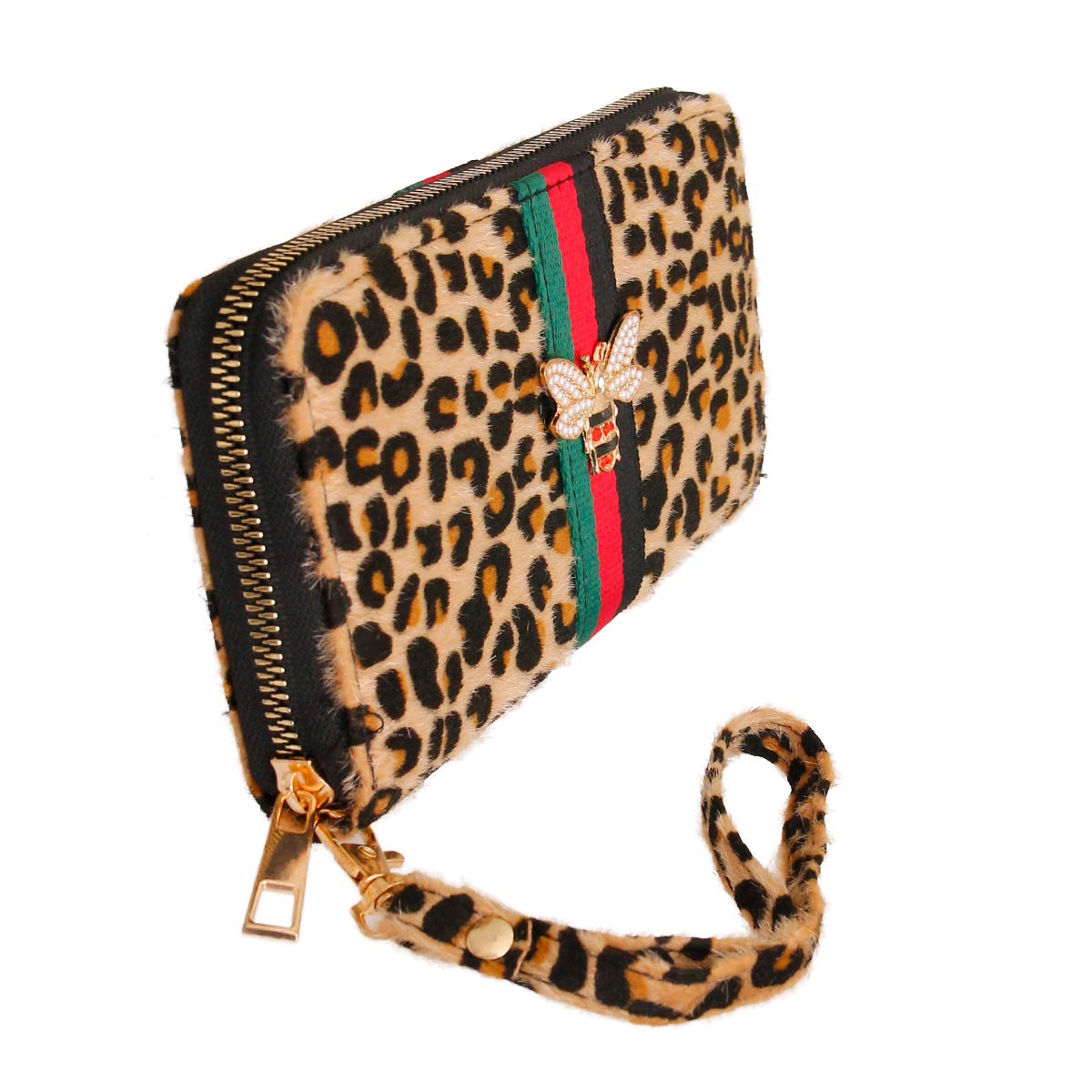 Leopard Fur Designer Wallet