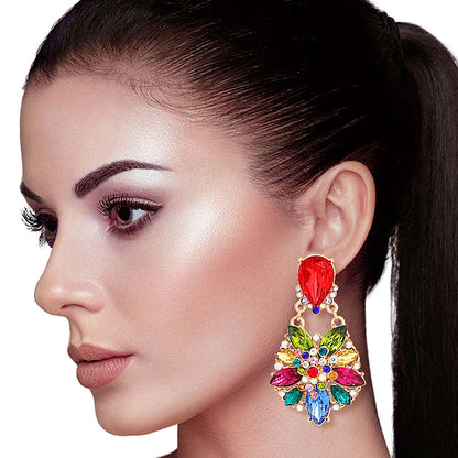 Multi Marquise Dangle Earrings