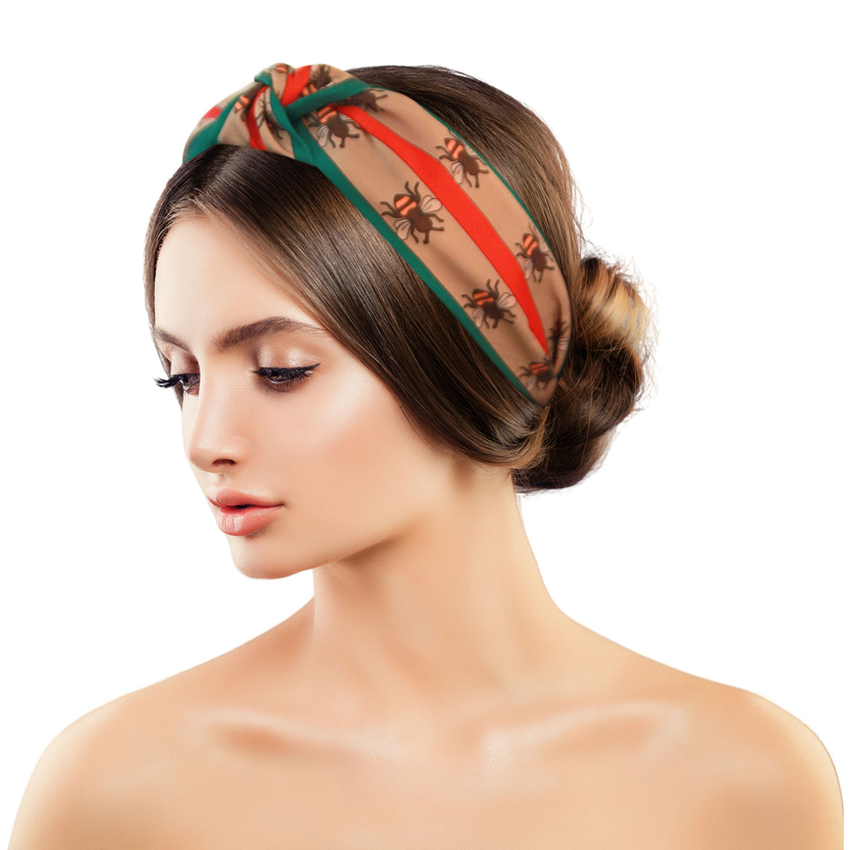 Designer Light Brown Knotted Headband