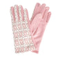 Gloves Pink Tweed Winter Gloves for Women
