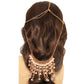 Gold and Cream Pearl Head Chain