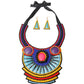 Bright Bead Bib Necklace Set